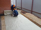  Бетонирование двора частного дома. Купить бетон в Бердске на JBI54.ru